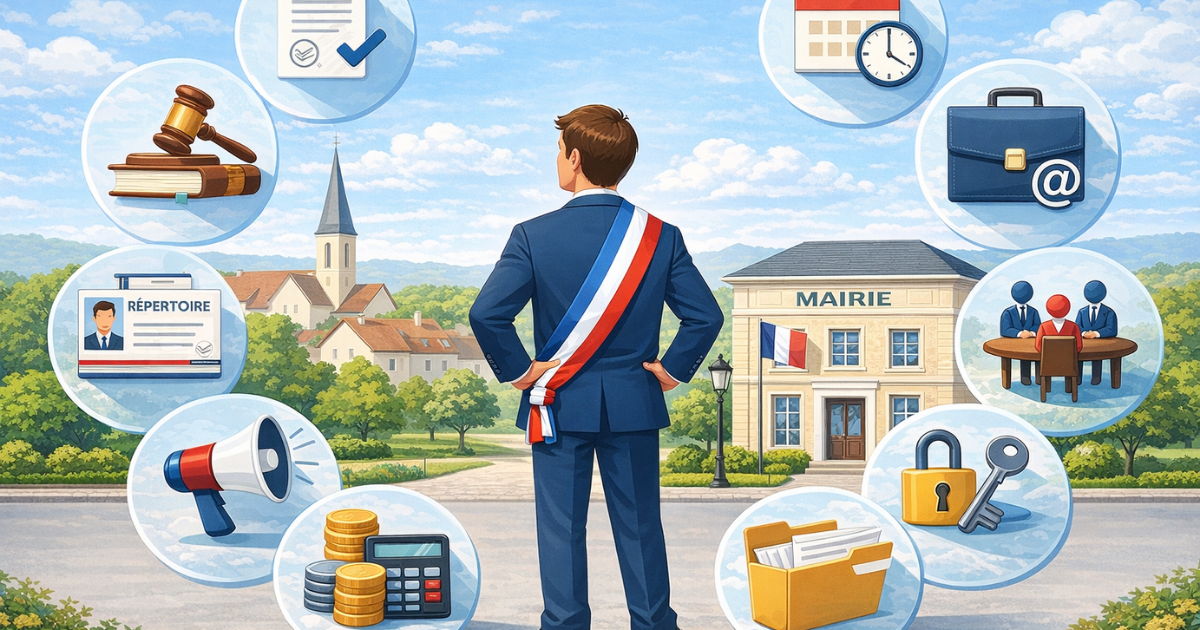 Début de mandat de maire